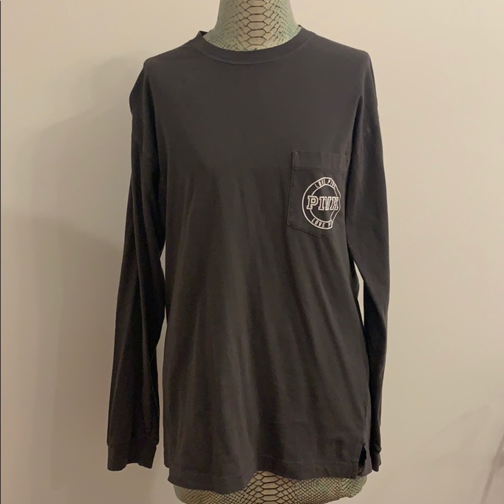 grey “PINK” long sleeve